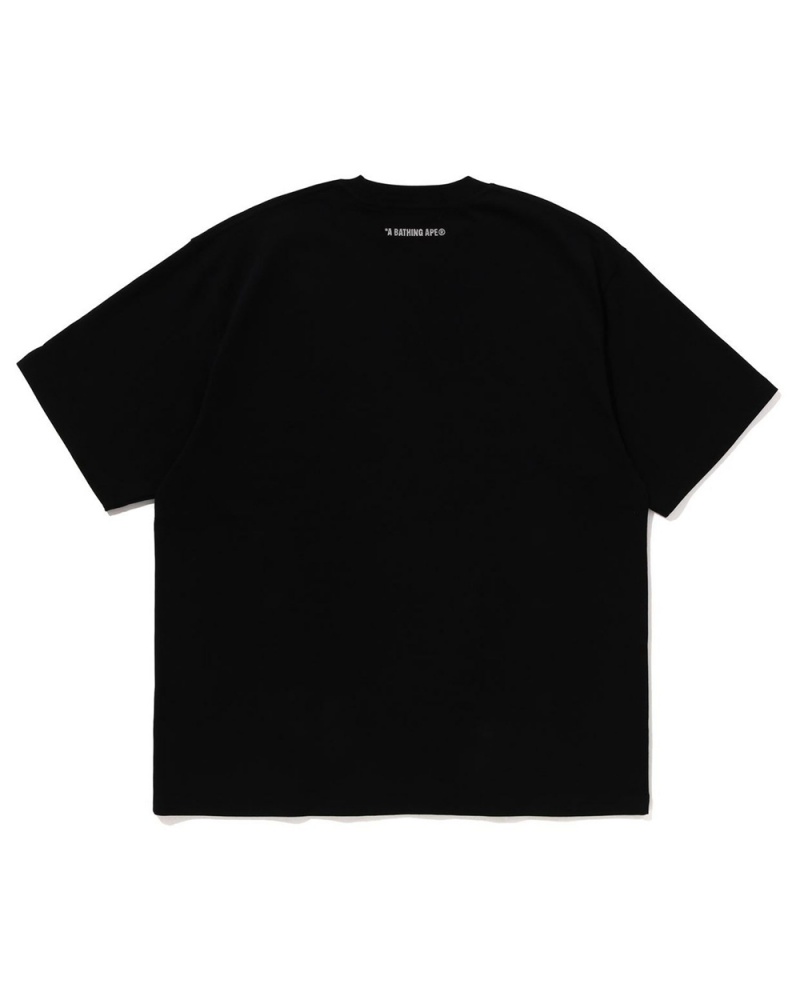 T Shirts Bape Tonal Ape Head One Point Noir Homme | RAJ-40227629